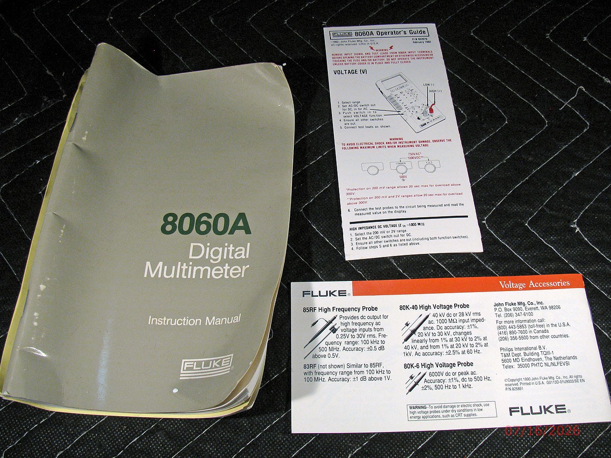 Fluke 8060A True RMS Multimeter