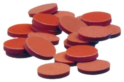 Silicone Rubber Sheet US Hi-Temp Red -6 Pcs- 1/8”Thick x 2″ Diam Discs 60D