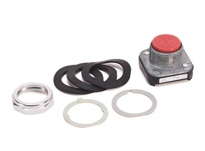 New Allen-Bradley 800T-A6 * 30mm Momentary Push Button, Red, Flush Head