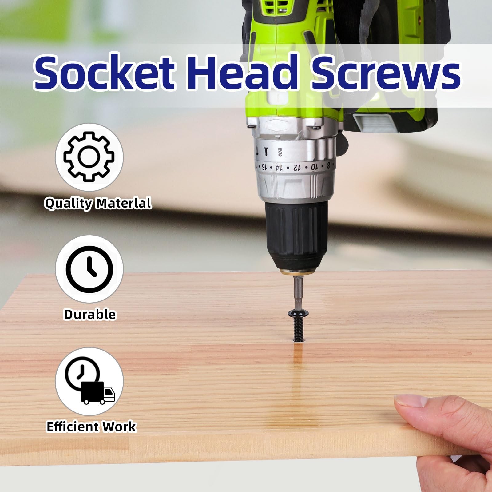 25-Piece M6-1.0 x 20mm Flange Button Head Screws – Black 304 Stainless Steel