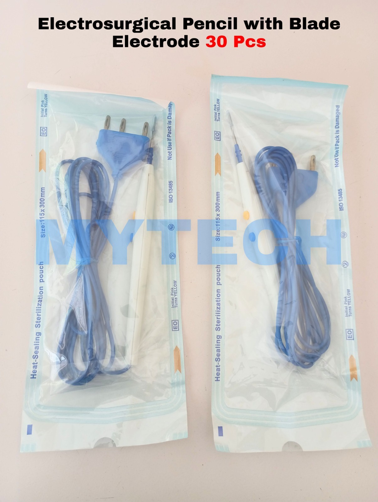 Electrosurgical Pencil with Blade Electrode Diathermy ESU Cautery Pen- 30 Pcs