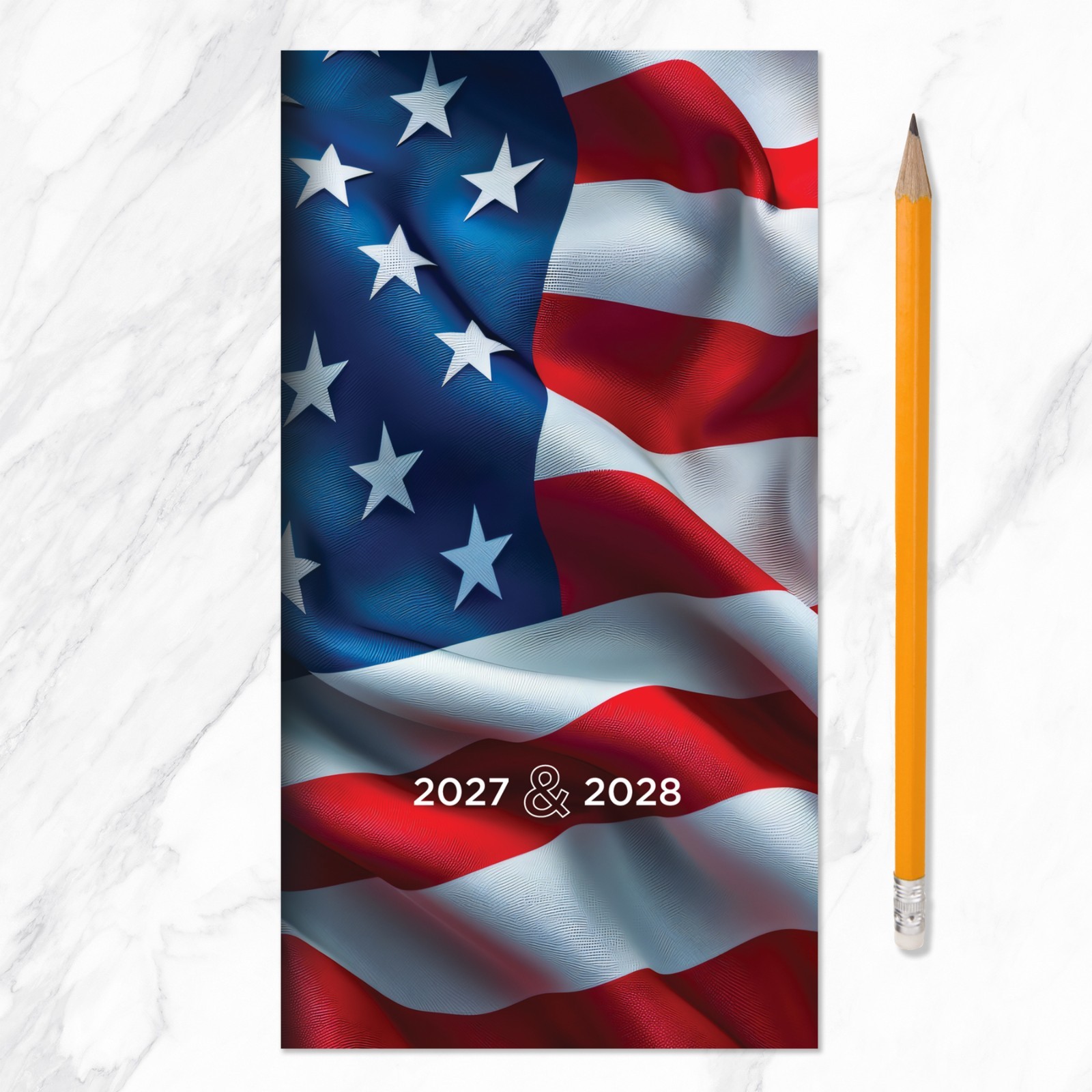 2027-2028 Flag Small Monthly Pocket Planner