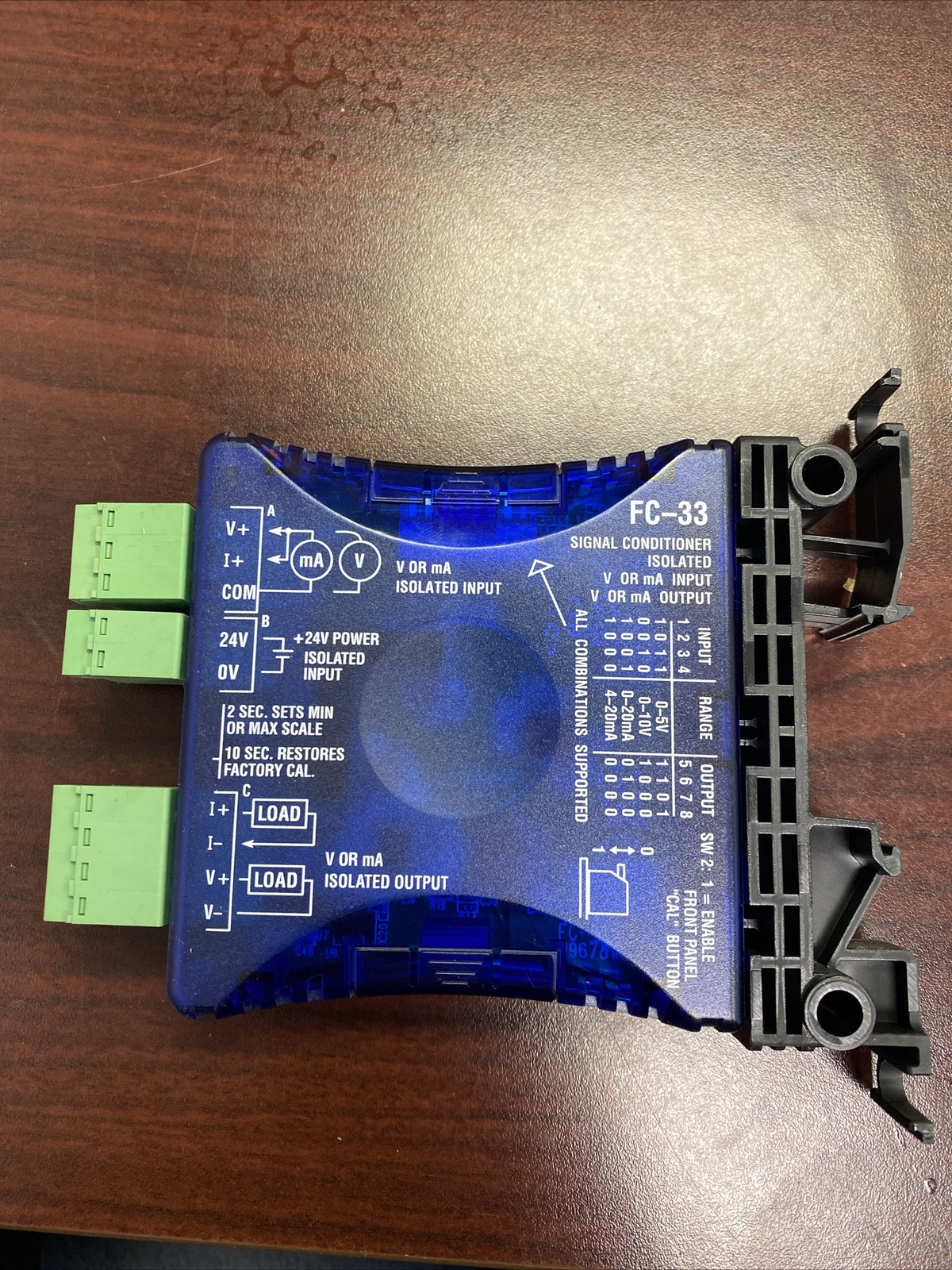 AutomationDirect FC-33 Signal Conditioner 24VDC 0-5V 0-10V 0-20mA 4-20mA