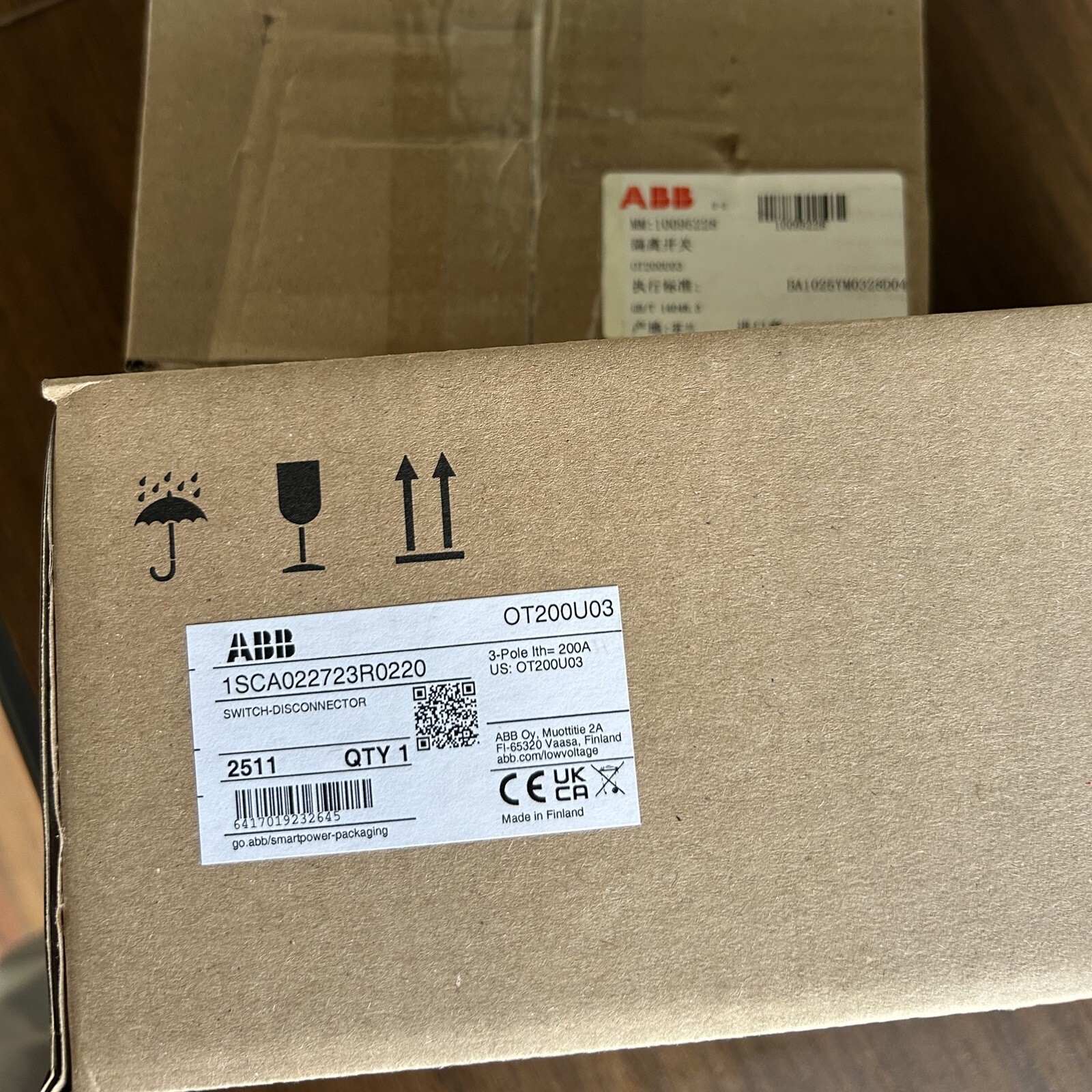 ABB OT200U03 Brand New Switch Disconnector Fast Delivery By UPS/DHL