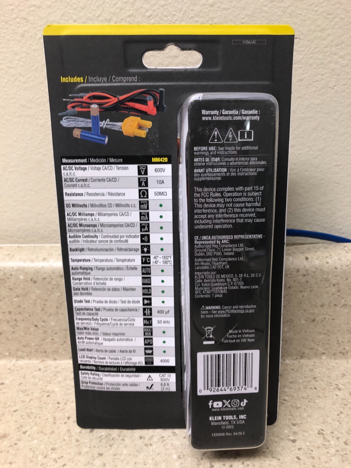 Klein Tools -40-1832 °F LCD Multimeter