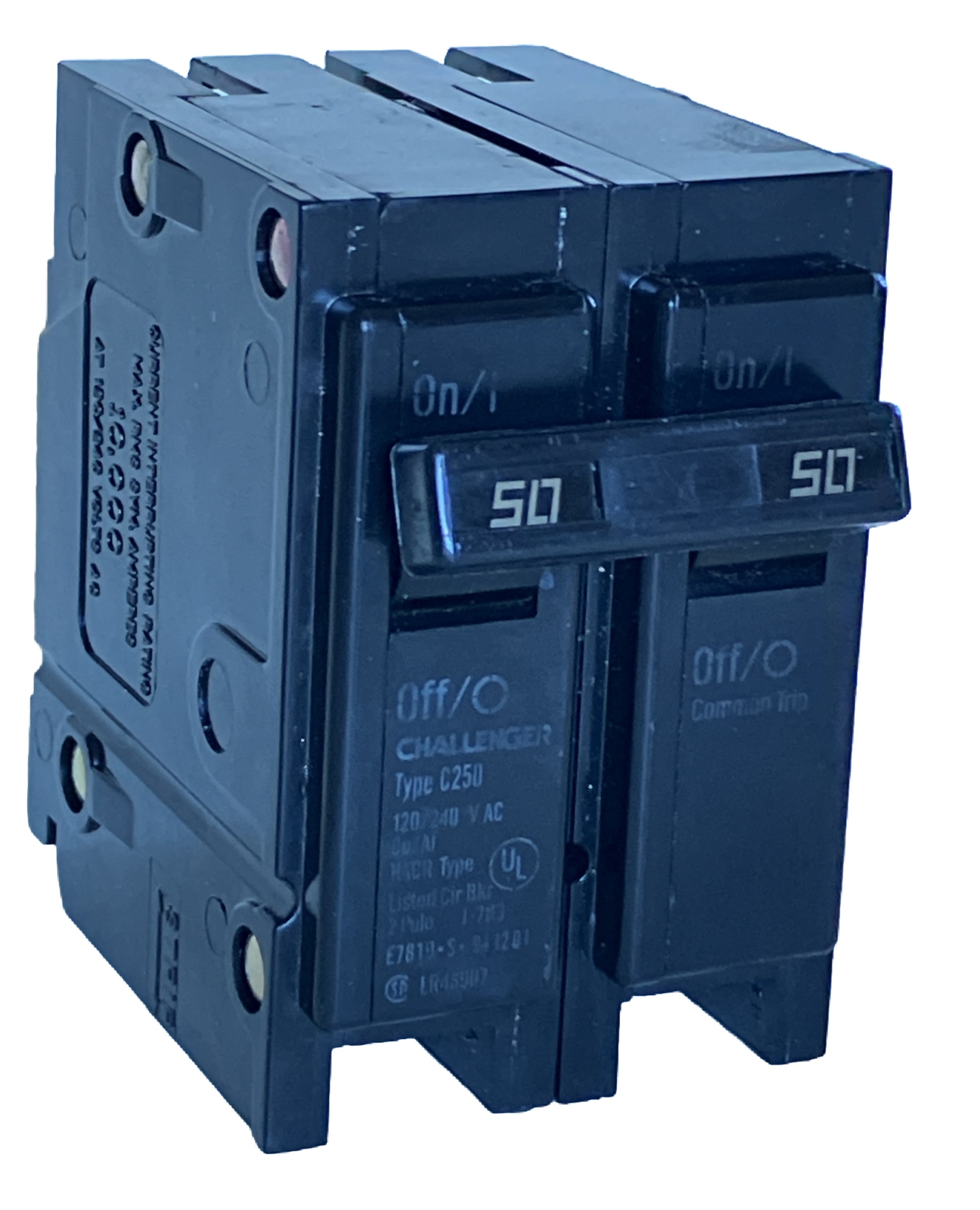 Challenger (GTE Sylvania) C250 BR250 2 Pole 50 Amp Circuit Breaker 240 Volt NEW