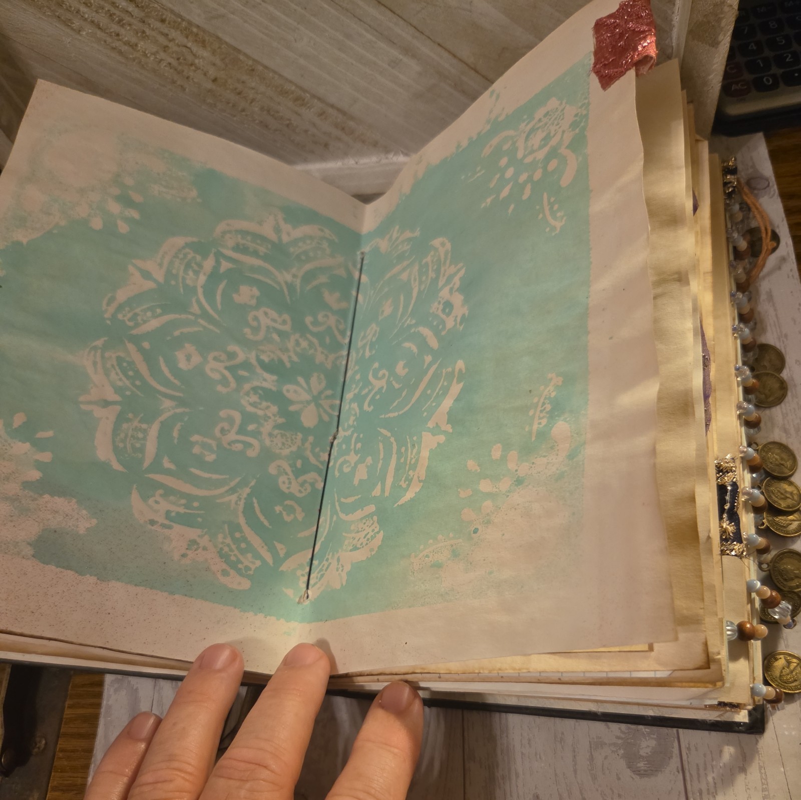 Fully Embellished Handmade World Traveler Themed Junk Journal 88 pages