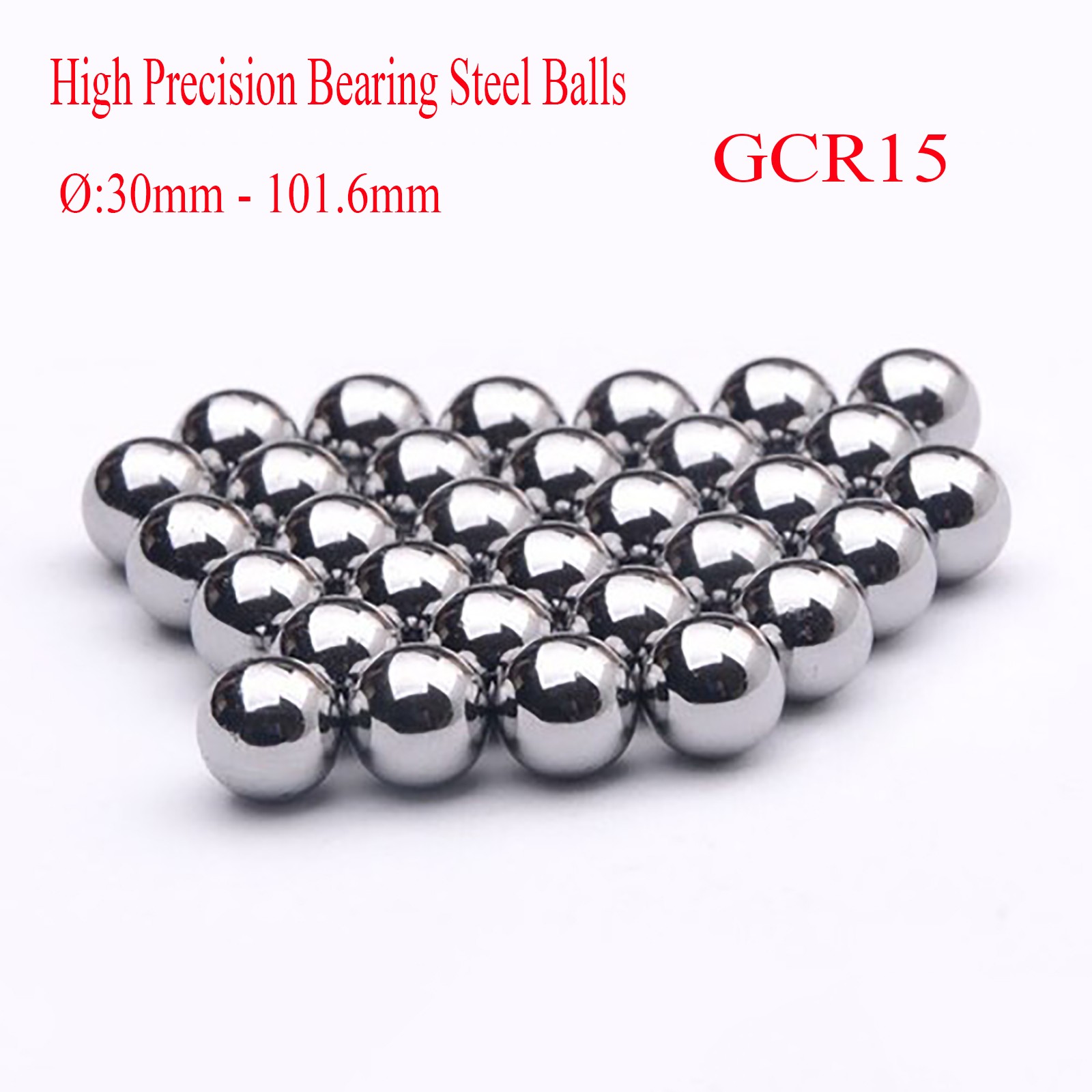 High Precision Bearing Steel Balls GCR15 Bearing Steel Solid Ball Ø30mm – 100mm