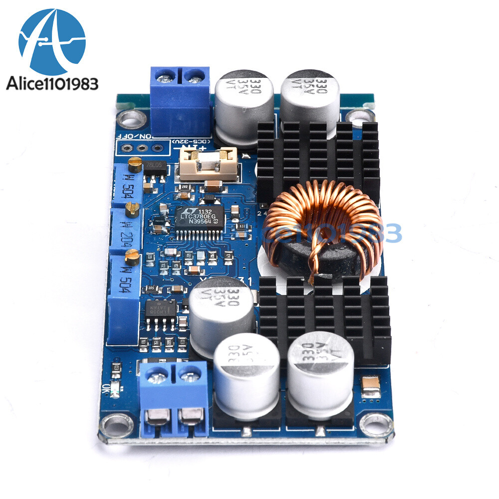 DC 5V-32V to 1V-30V 10A LTC3780 Automatic Step Up Down Regulator Charging Module