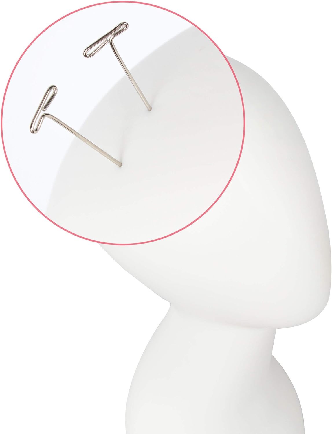 18″ White Abstract minimalist Mannequin Head shoulder Wig Display Bust Stand