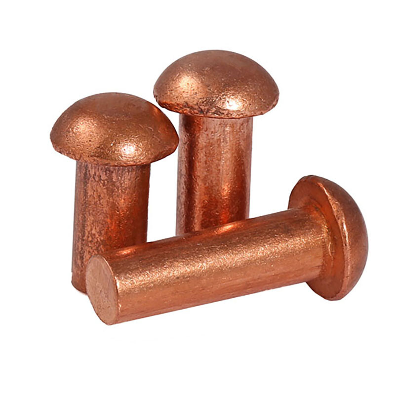 Copper Pan Button Head Rivets Solid Rivet Fastener DIN660 M2 M2.5 M3 M4 M5 M6 M8