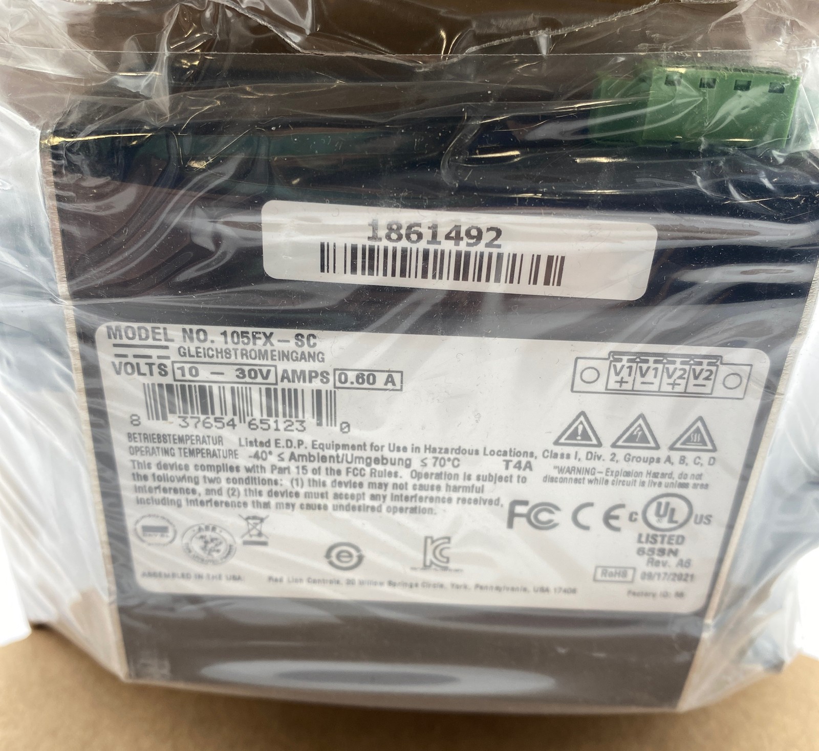 Red Lion Controls 150FX-SC Industrial 4-Port Ethernet Switch