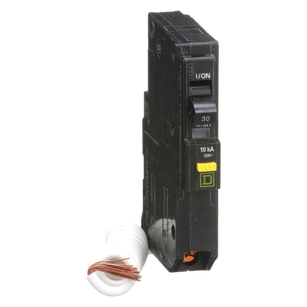 SQUARE D QO130GFI Circuit Breaker,30A,Plug In,120V,1P 1D240