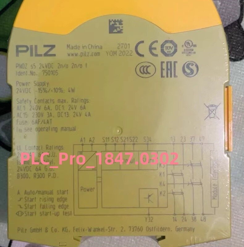 750105 1PCS Brand New pilz 750105 PNOZ S5 24VDC Fast delivery