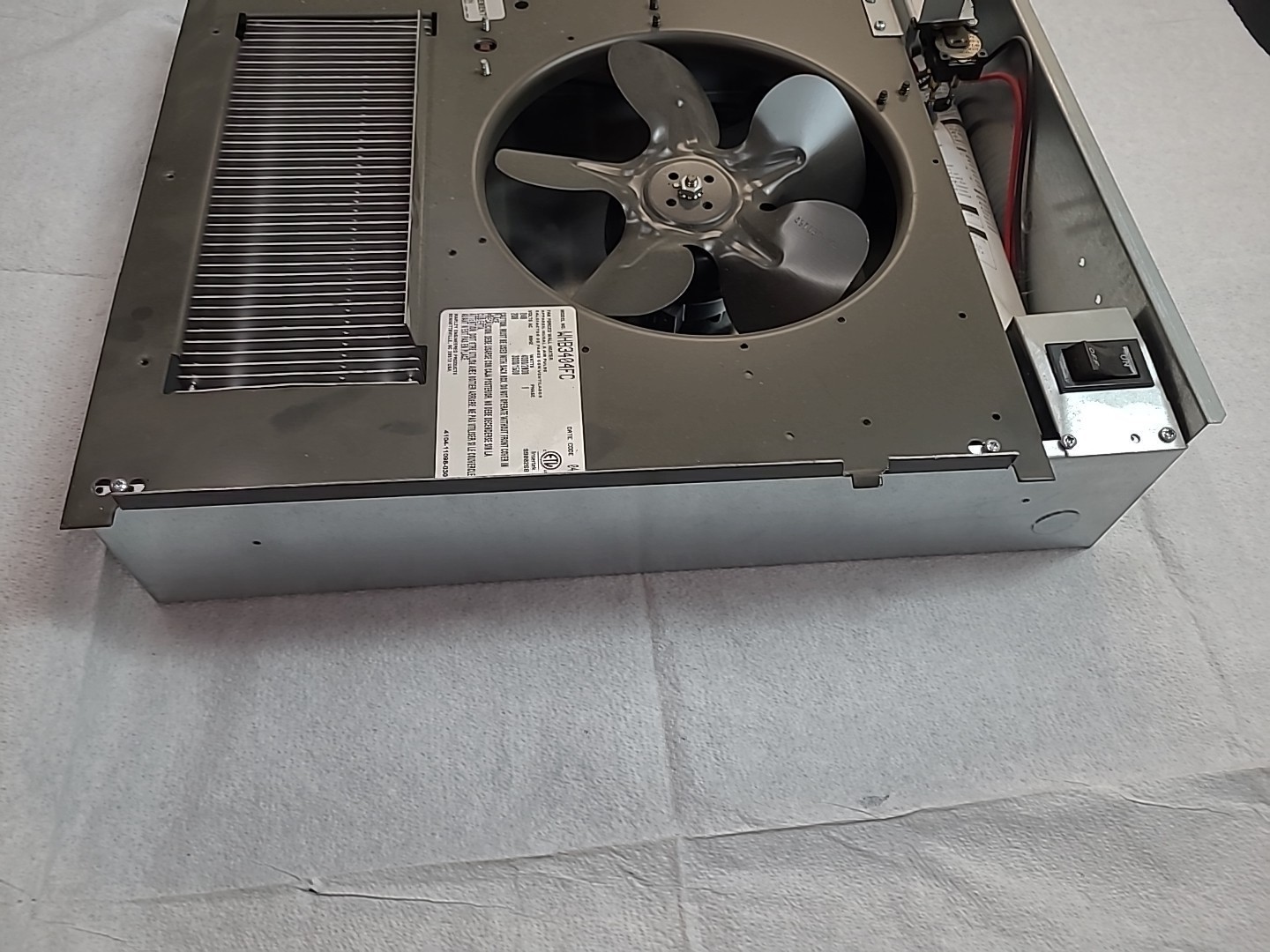 QMark CWHB3404FC Commercial Fan-Forced Wall Heater- 4,000/2,000W – 240/208V, 1PH