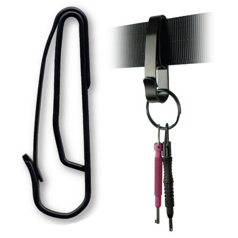 Zak Tool ZT55 Tactical Stealth Police 2.25″ Key Ring Holder, Black