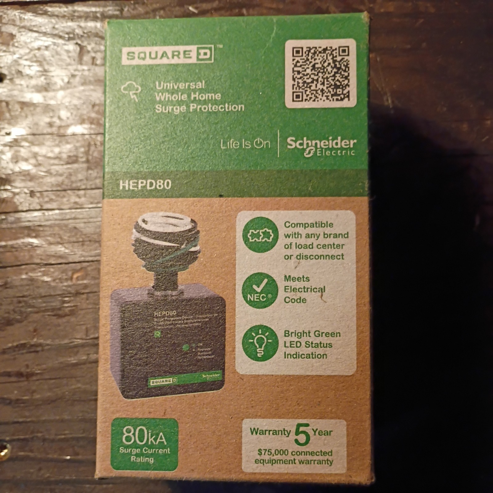 Square D HEPD80 Home Electronics Protective Device
