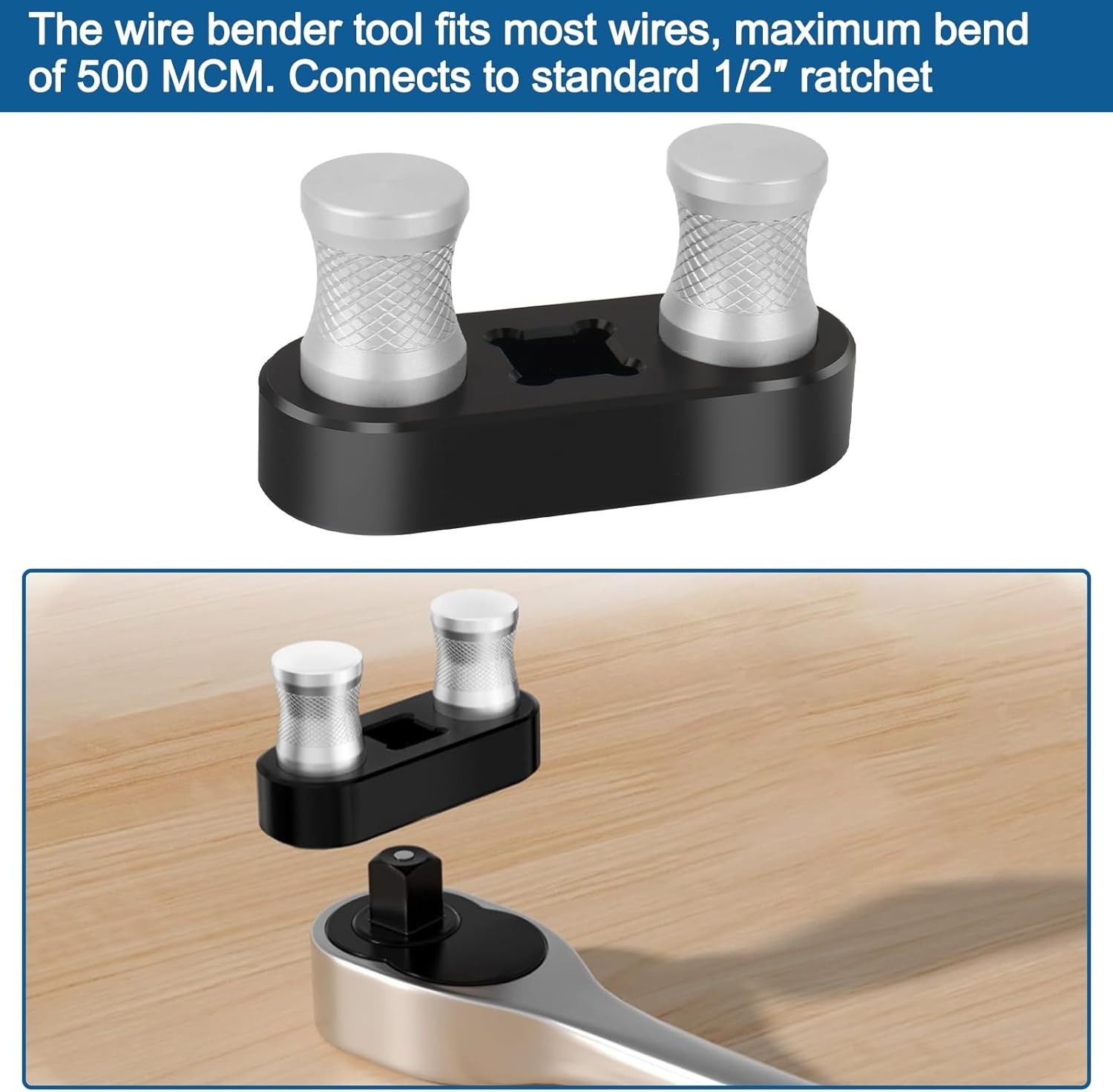 Cable Bender Tool Maximum Bend 500 MCM Hand Powered Wire Bender
