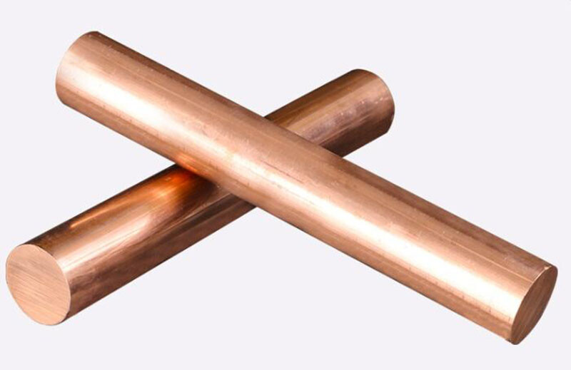 12mm – 100mm Dia T2 Purple Copper Round Rod Bar Electrode Rod Length 100-400mm