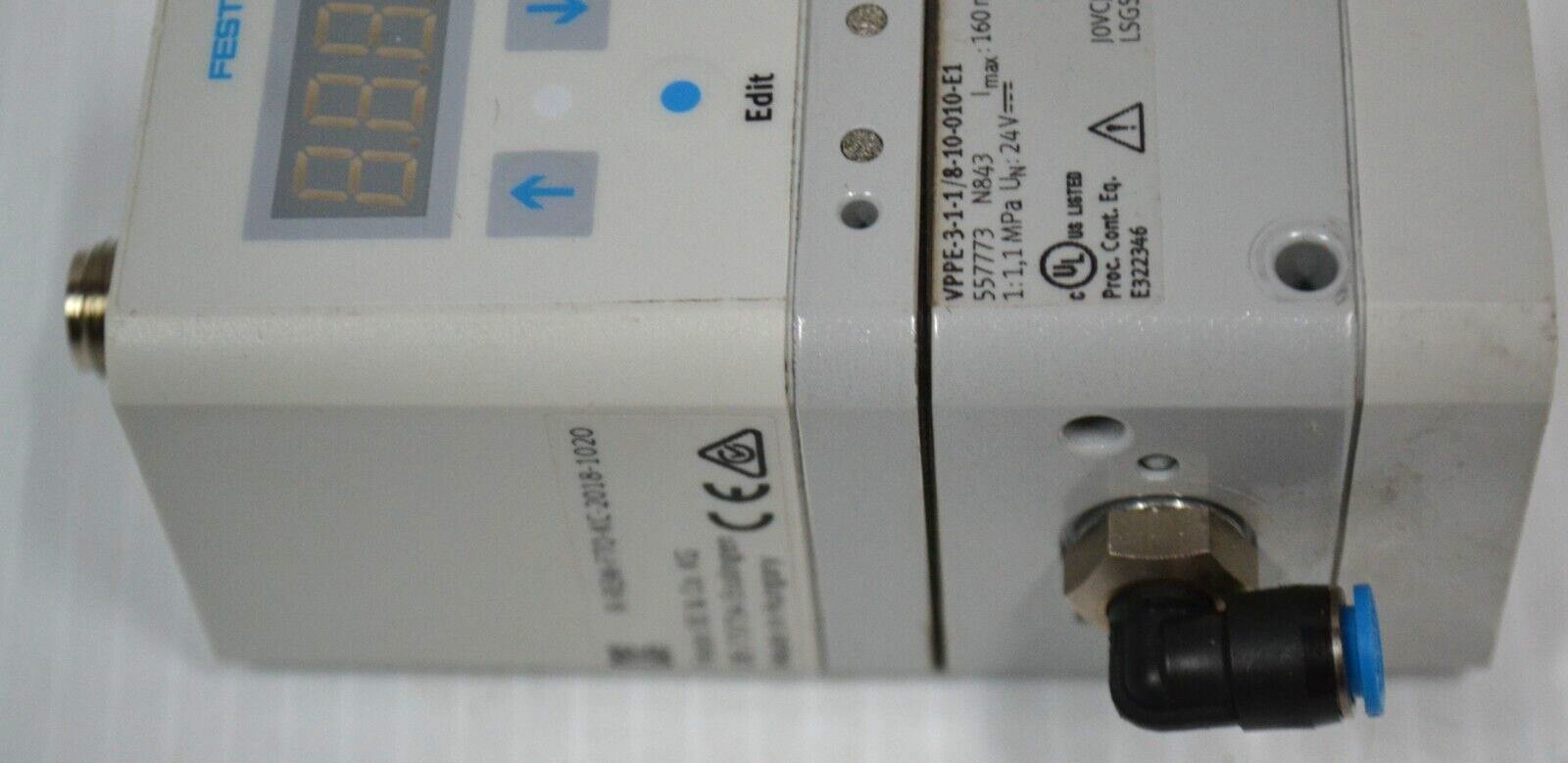 Festo VPPE-3-1-1/8-10-010-E1 Proportional Pressure Valve