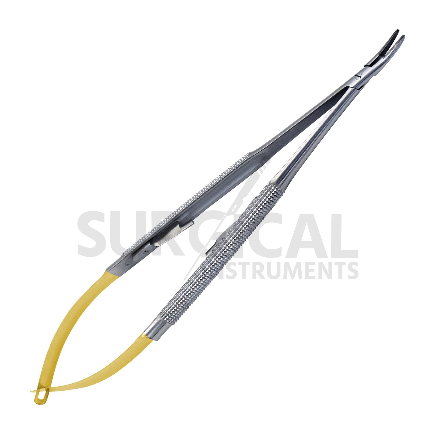 T/C Castroviejo Needle Holder Surgical Dental Curved 7″ Stainless German Grade
