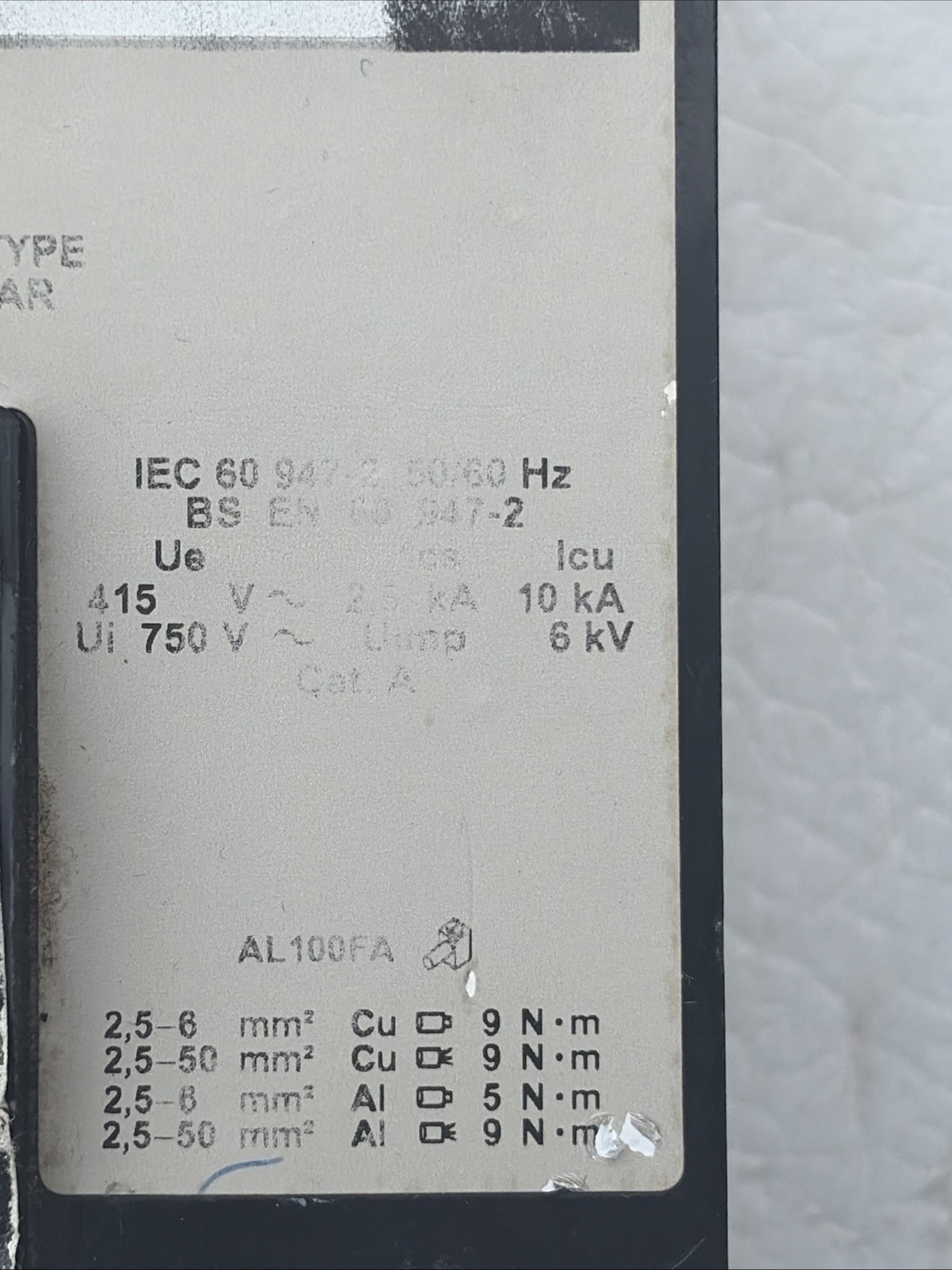 SQUARE D FHP36060 Circuit Breaker 60A, 600 VAC, 3-POLE *GREAT CONDITION*