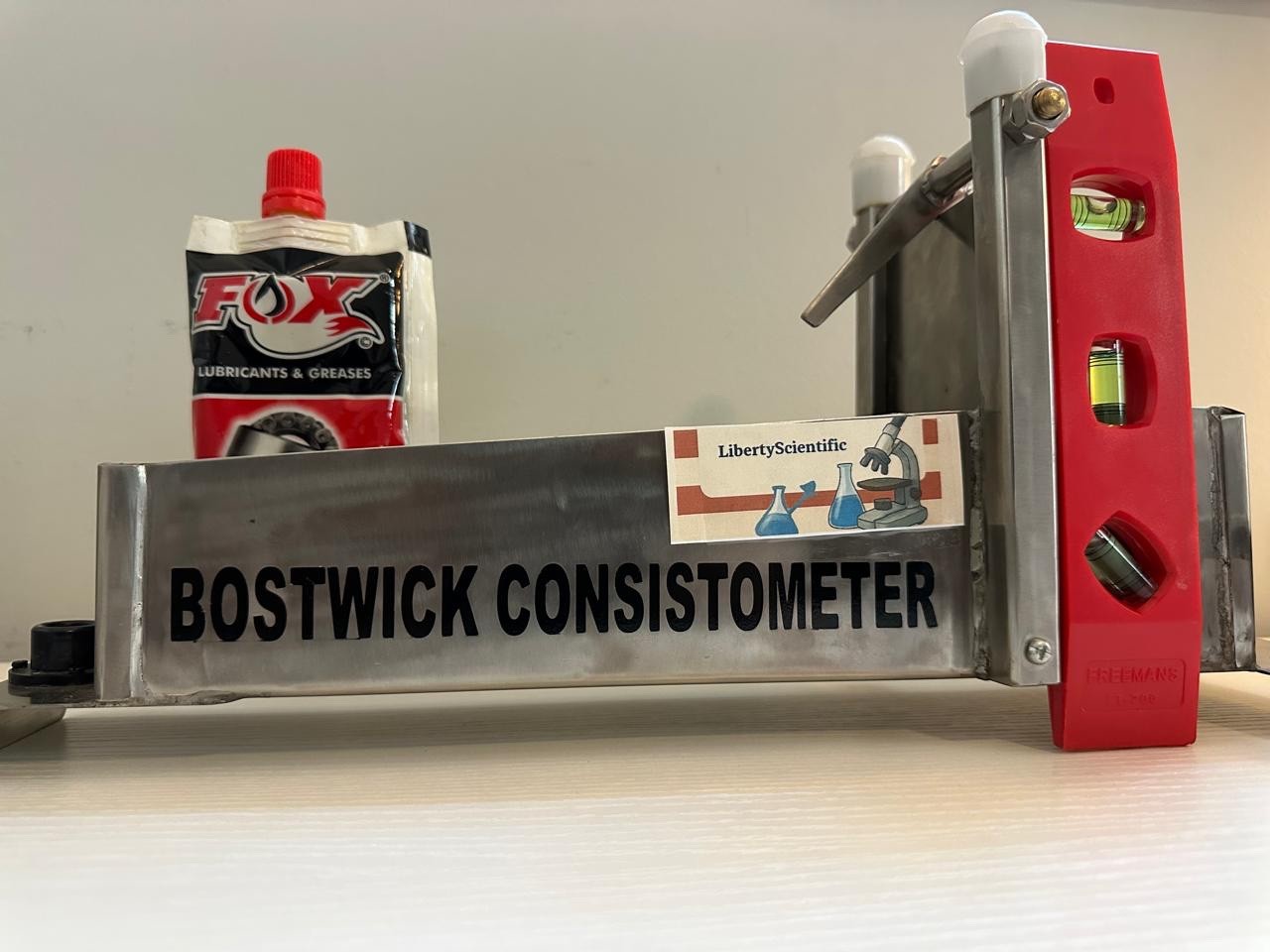 Bostwick Consistometer 304 SS for Consistency & Flow Rate Liberty Scientific USA