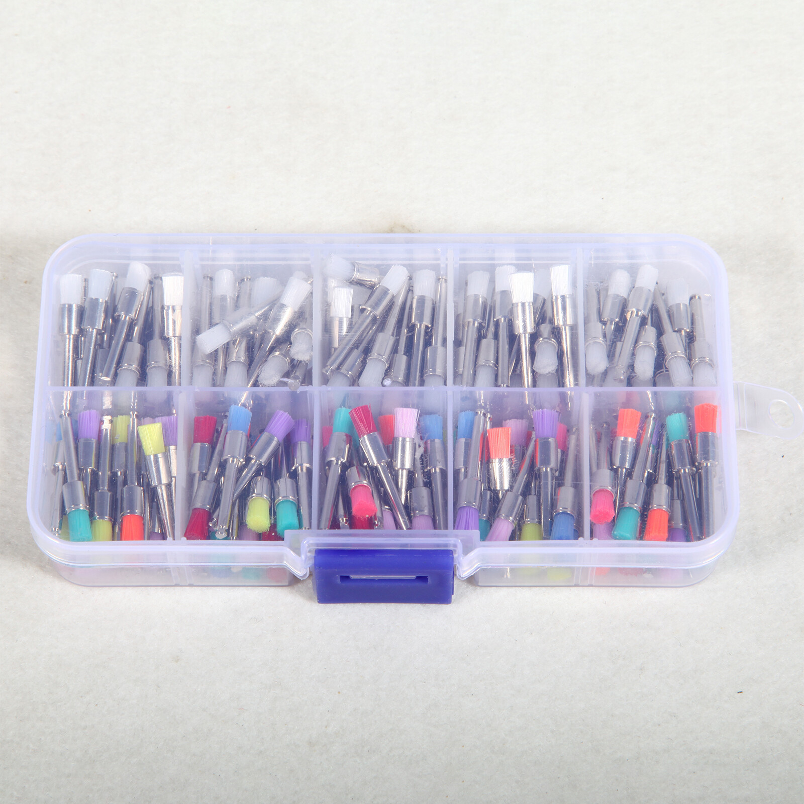 200-2000*Dental White &Color Nylon Latch Flat Polishing Polisher Prophy Brush DL