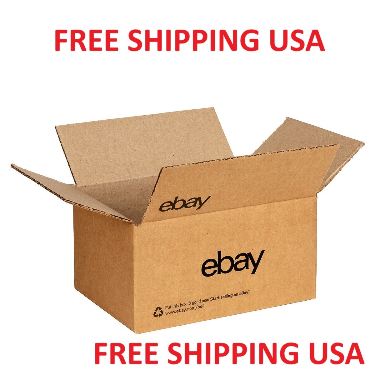eBay-Branded Boxes With Black Color Logo 6″ x 4 3/4″ x 4 3/4″ FREE SHIPPING USA