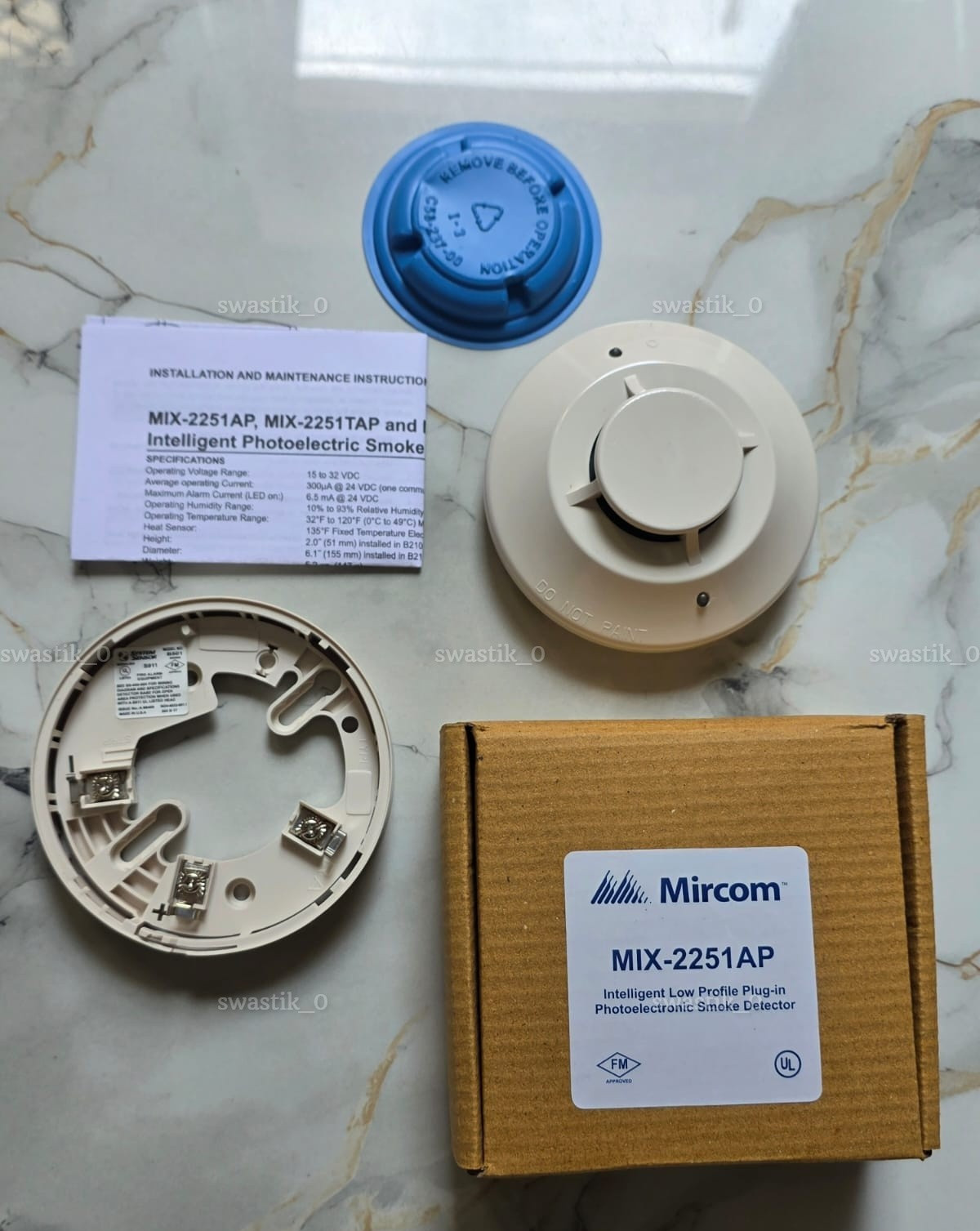 MIX 2251 AP Mircom Smoke Detector Head Only