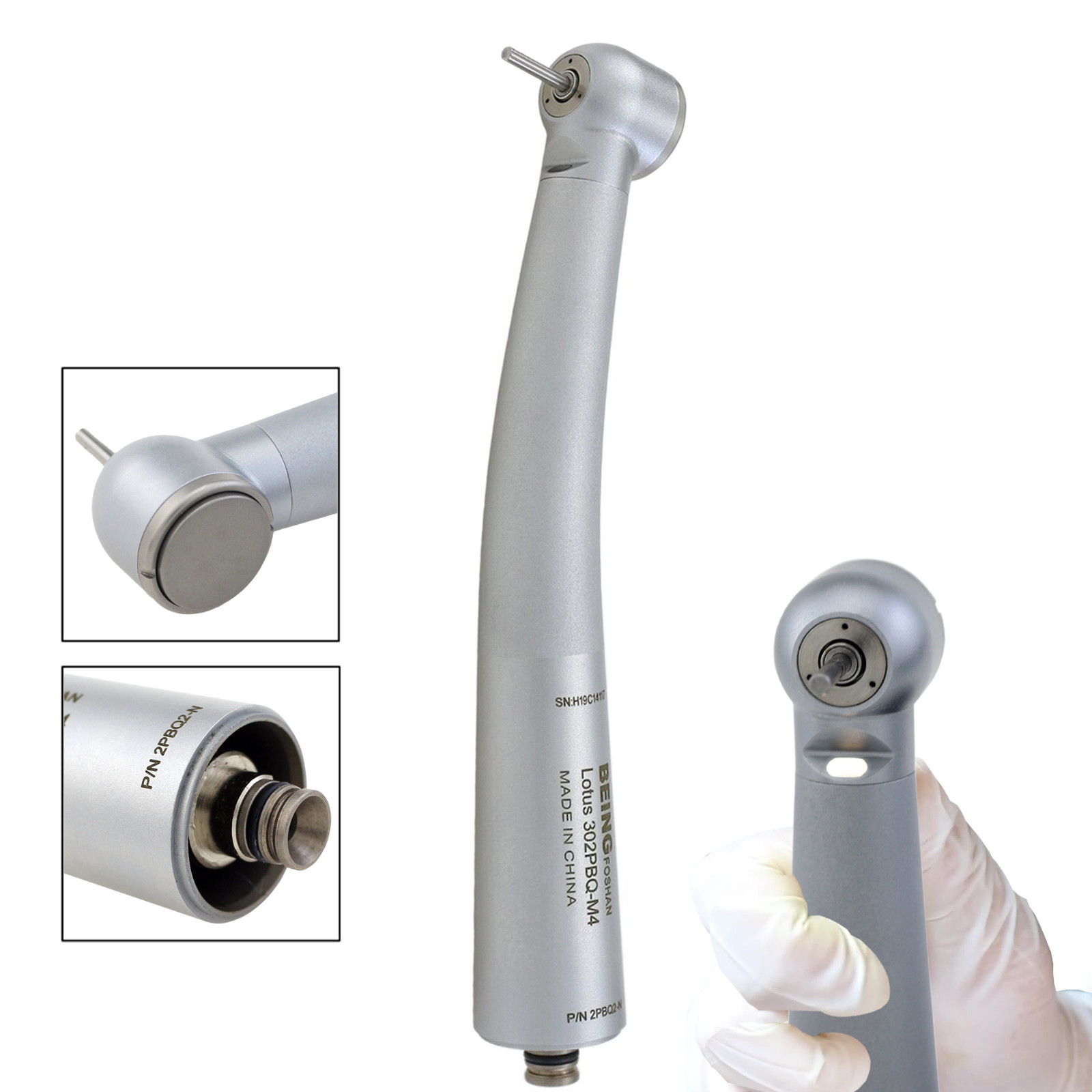 BEING Dental High Speed Handpiece Surgical 45 Degree Turbine NSK LED Coupling