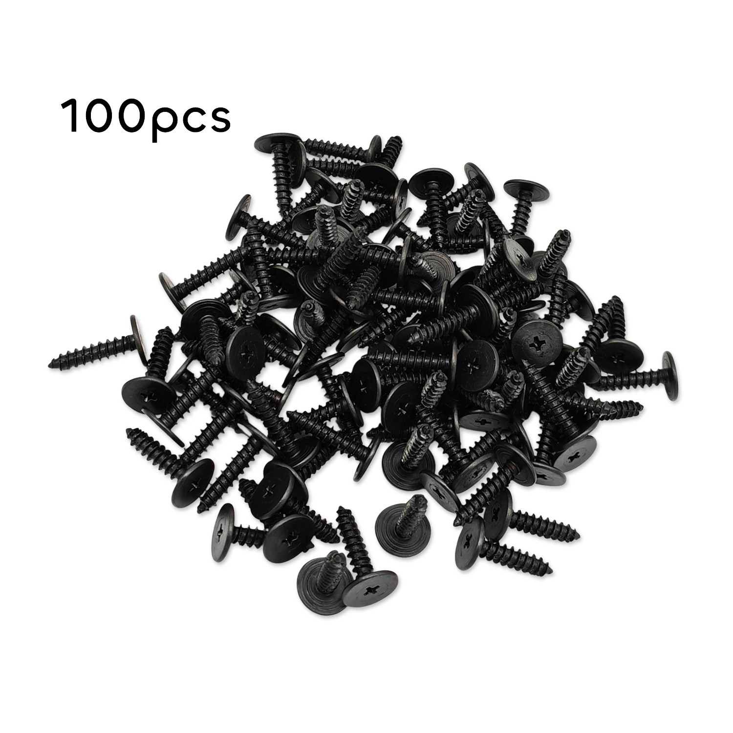 New 100Pcs Flat Head Tapping Screw for Honda Clarity Electric 2017 2018 2019