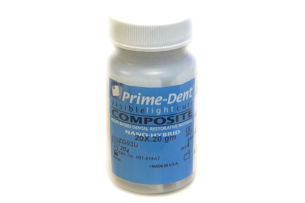 Prime-Dent Light Cure Nano-Hybrid Dental Resin Composite 0.20g Compules – A1