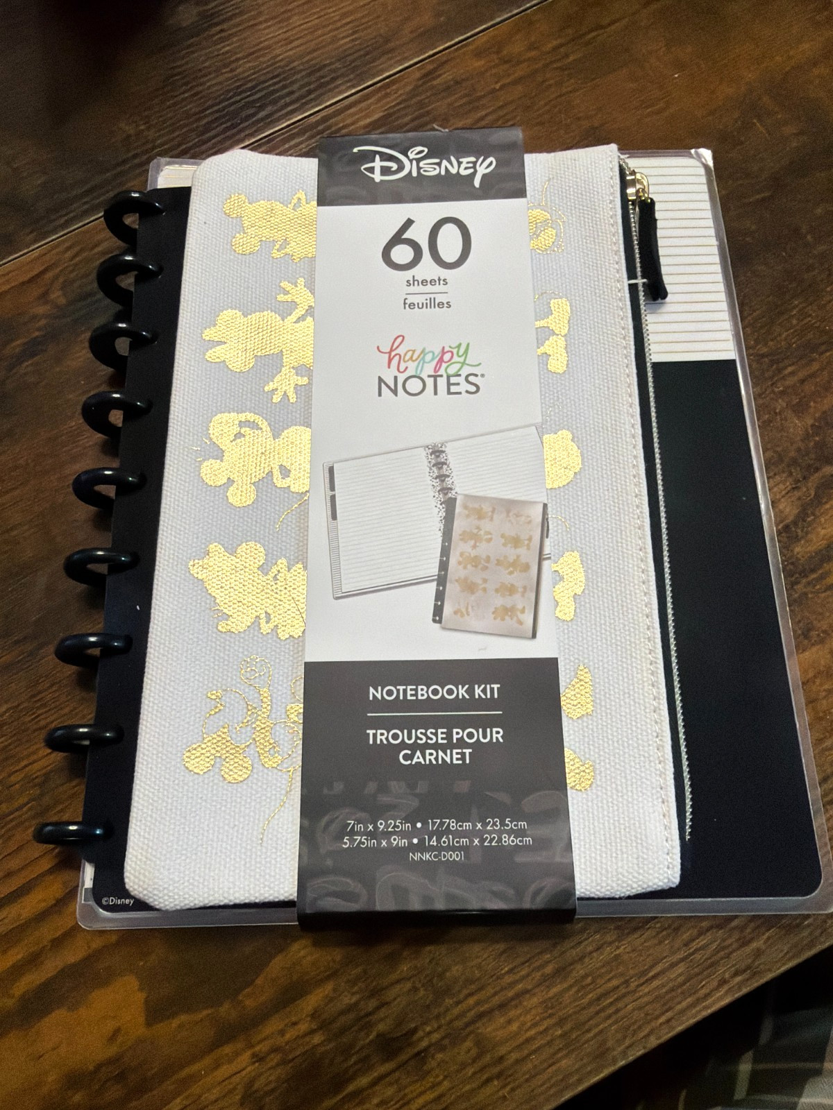The Happy Planner Disney Happy Notes Notebook, Case & Extra Paper Pack, New.