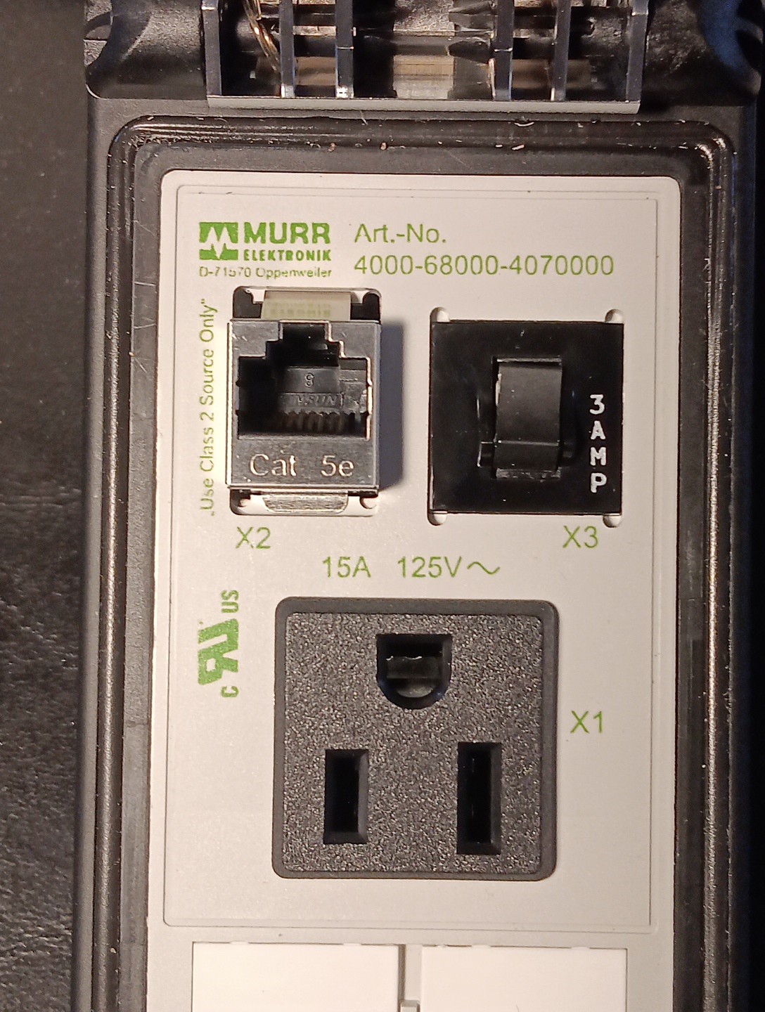 Murr Elektronik D-71570 oppenweiler 4000-68000-4070000