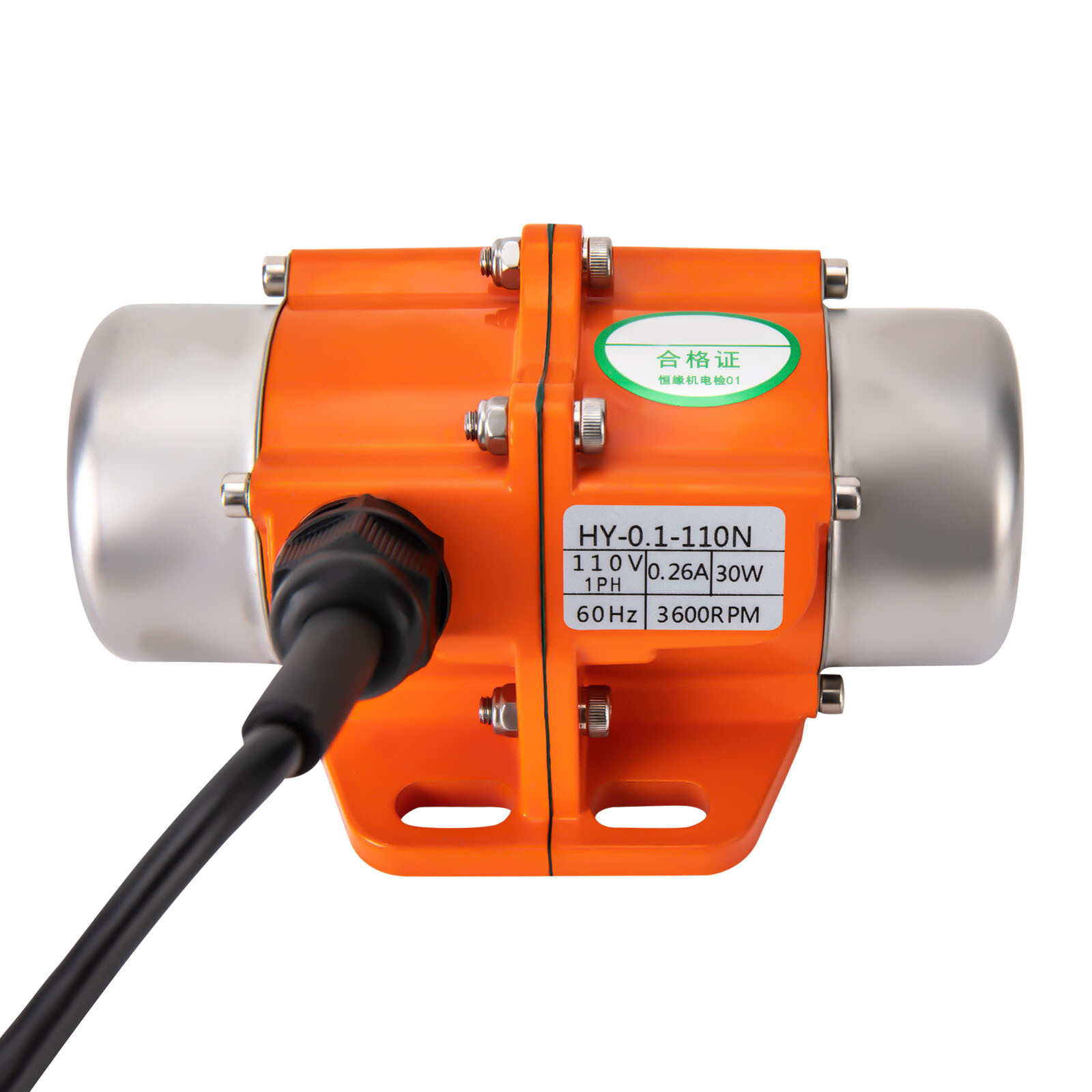 30W Vibration Motor AC Vibrating Asynchronous Motor w/ Speed Controller 3600RPM