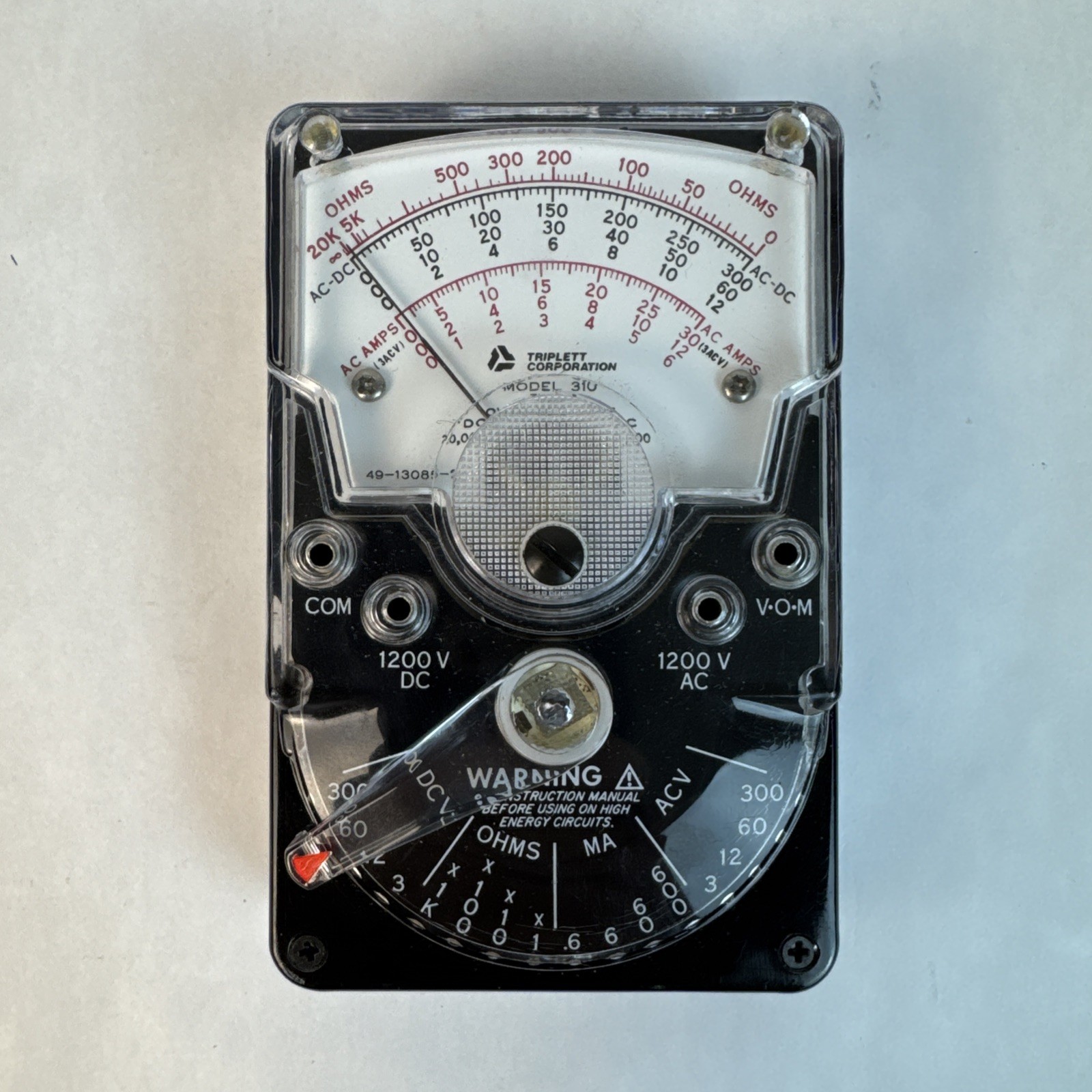 Triplett Model 310 Vintage Multimeter with Probes – New Batterys- Works Perfect!