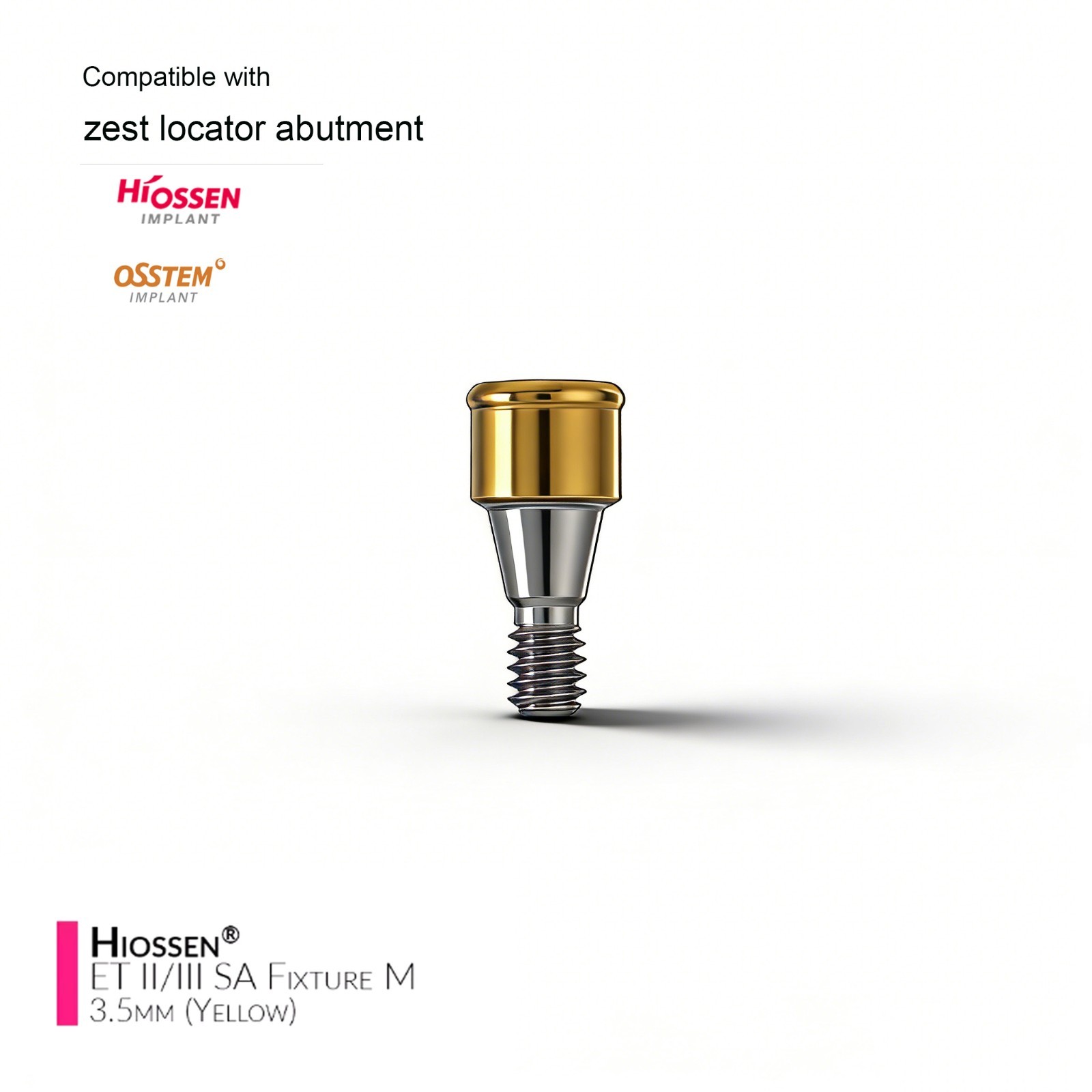 US Dental ZEST LOCATOR Overdenture Abutment For HIOSSEN ET Implant Mini/Regular