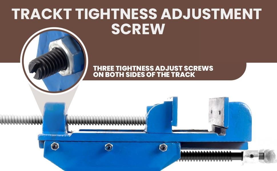 6″ 2-Way X-Y Bench Vise, Cross Slide Drill Press Vise for Milling & Woodworking
