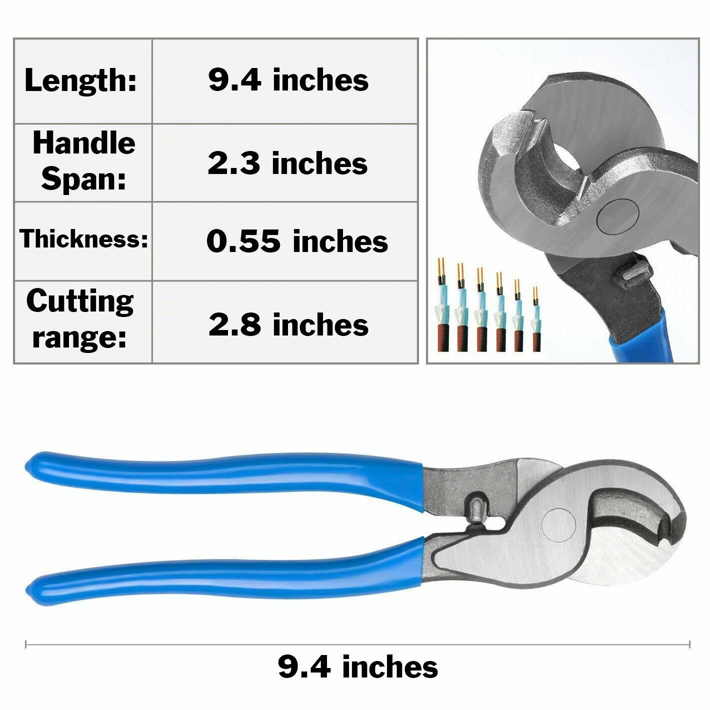Wire Crimper and Cable Cutter for 0, 1, 2, 4, 6, 8, 10 AWG – Cable Lug Crimping