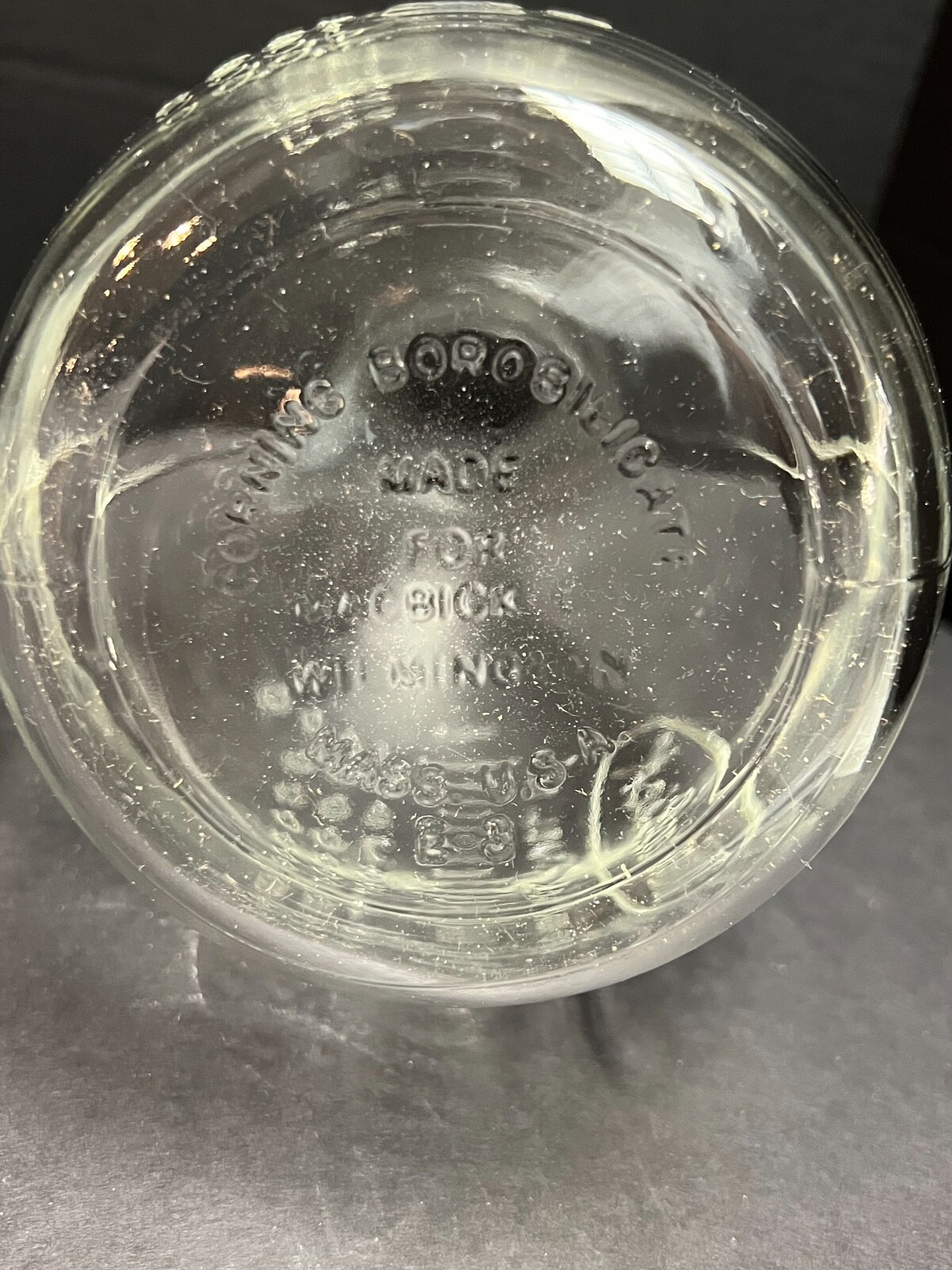 Vintage MacBick 1000 ML Glass Beaker 9” Antique Corning Borosilicate USA