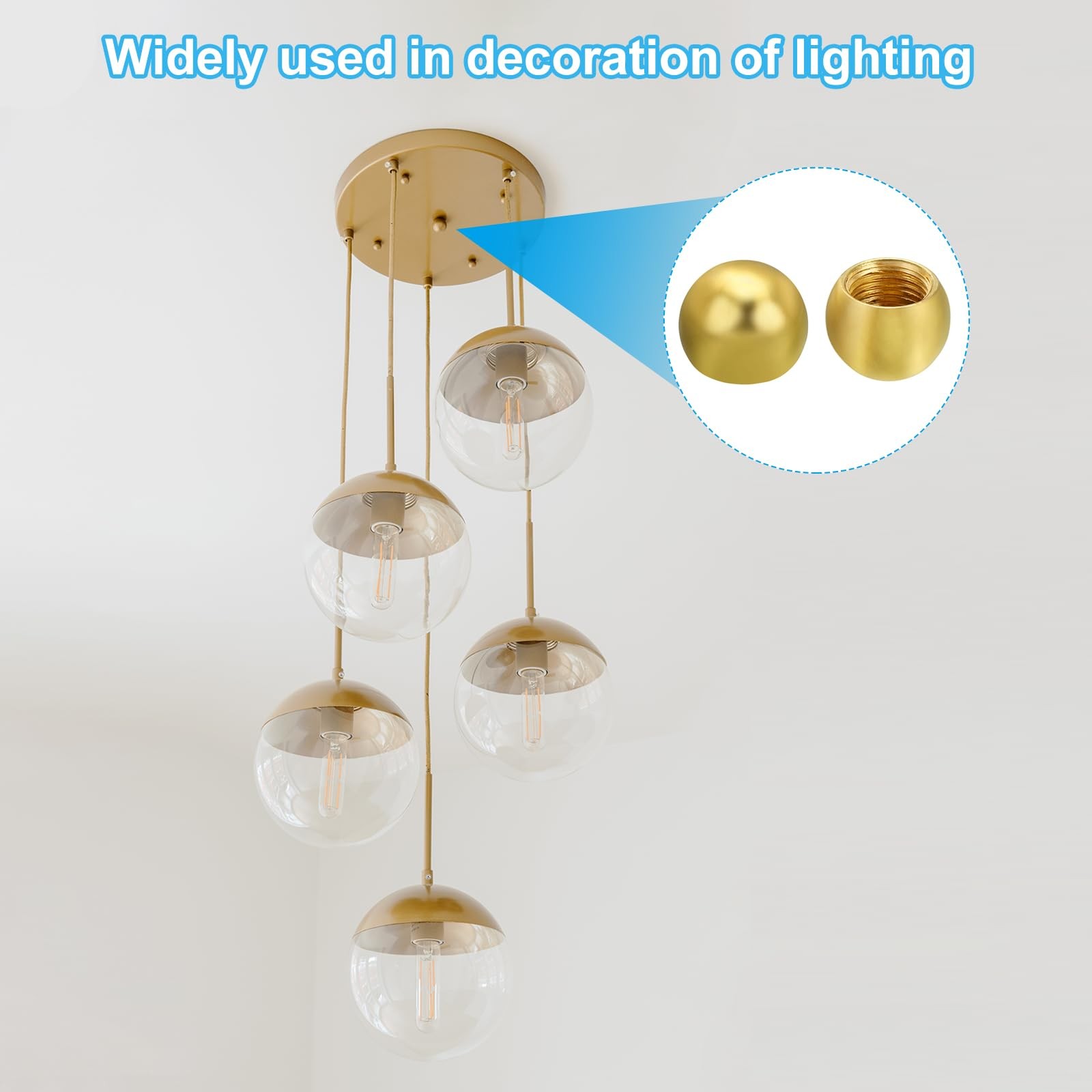 Brass Thread Ball Nut With Copper Thread Balls M3 M4 M6 M10 M12 Diameter 6-25mm