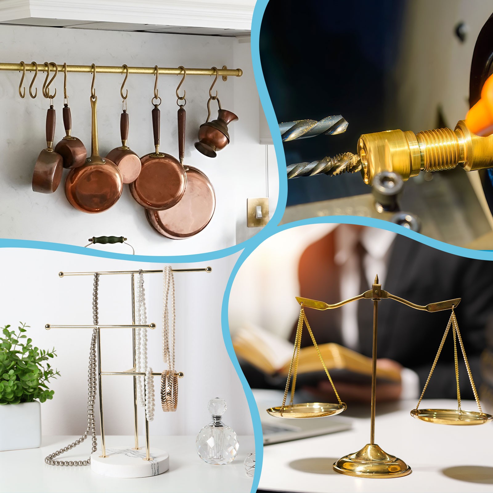 2Pcs, 5mm Dia. 12cm / 4.72 Inch Length Round Brass Rods Brassy