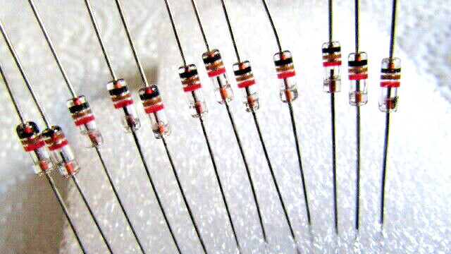 1N34A Germanium Gold Bonded Diodes ITT, BKC, MICROSEMI (100pcs) BEST DEAL U.S.A.