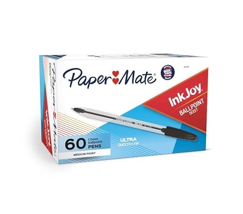 InkJoy 50ST Ballpoint Pens, Medium Point (1.0mm), Black, 60 Count