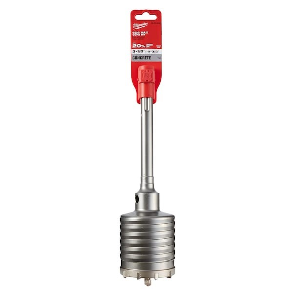 Milwaukee Tool 48-20-5420 3-1/8″ X 11-3/8″ One Piece Sds-Max Core Bit