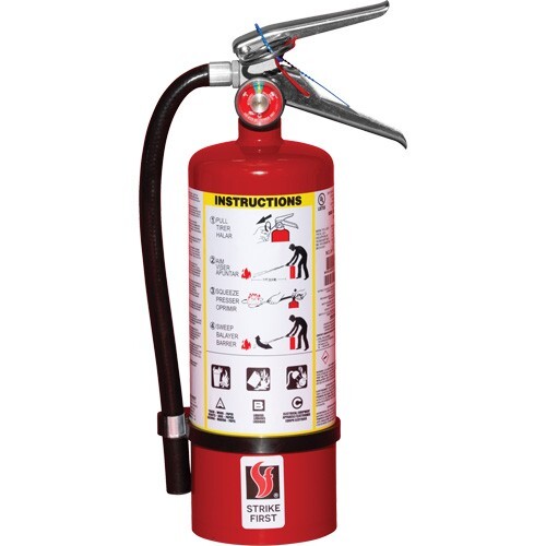 🎯 NEW 5 lb ABC Fire Extinguisher with Wall Bracket and 2025 Cert. Tag.