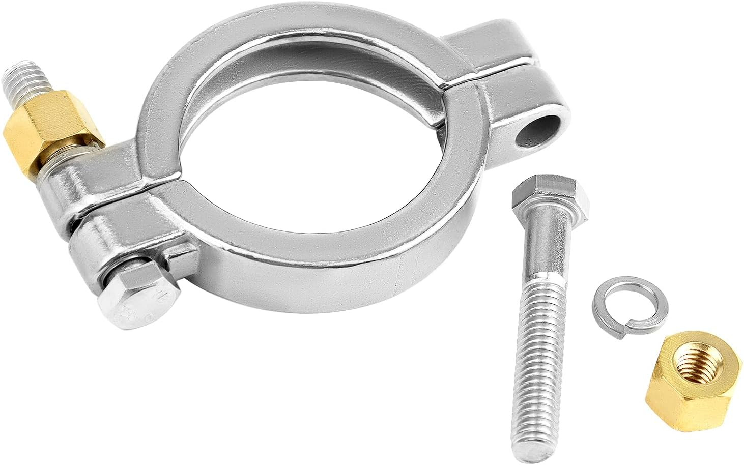 2 Pack 2” 304 Stainless Steel High Pressure Bolted Triple Sanitary Clamp 2” 2pcs