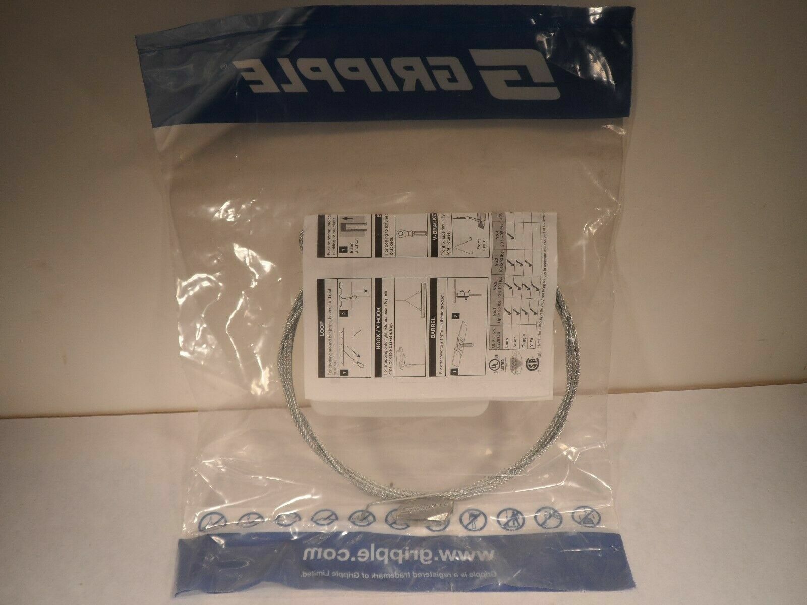 BRAND NEW LOTS 10 GRIPPLE NO2-10 FOOT LOOP 25-100LBS-HF2-LG-10FT-1P. BRAND NEW!