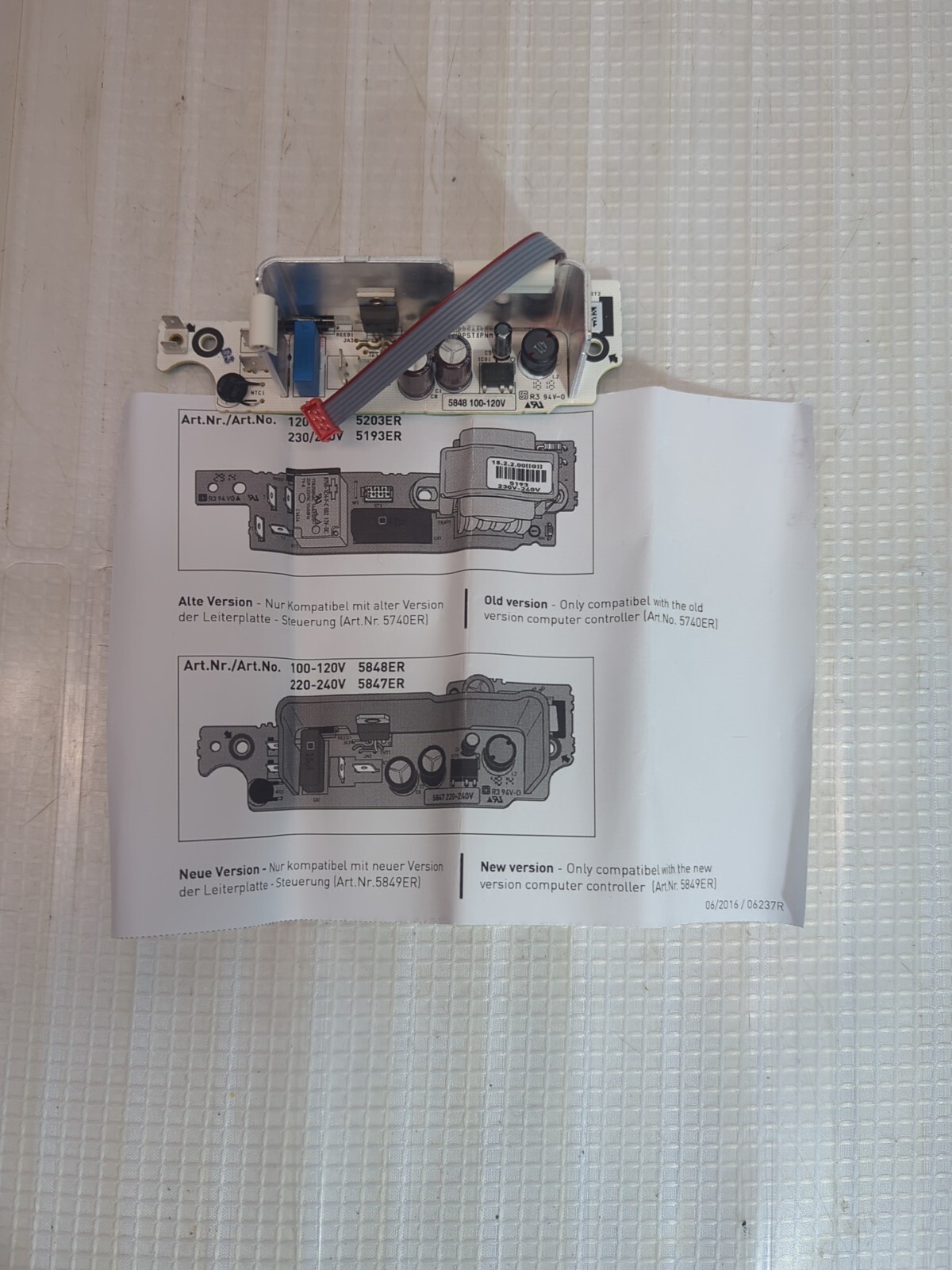 Windsor Karcher Power Supply 86385730 PCB 5848ER SENSOR XP12 120V 8.638-573.0